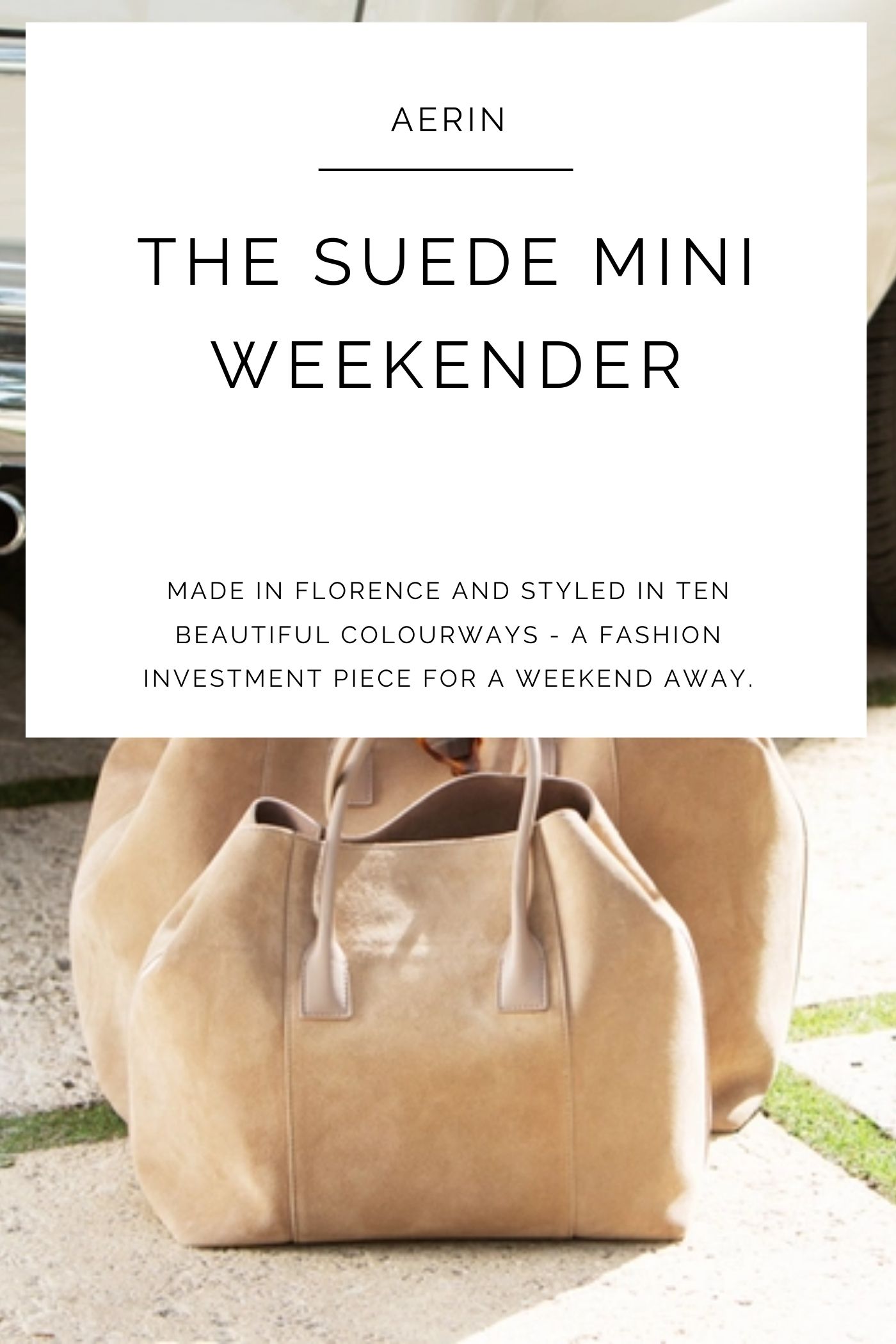 AERIN The Weekender Tote To Travel In Style